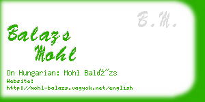 balazs mohl business card